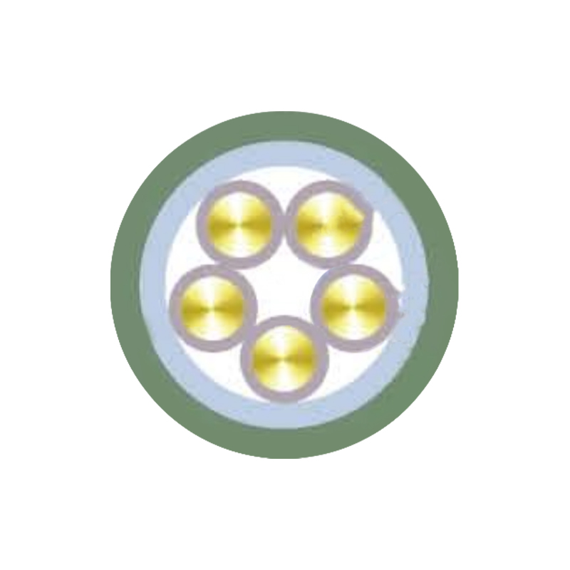 Cable resistente con aislamiento de caucho de voltajes nominales de hasta 450/750 V inclusive