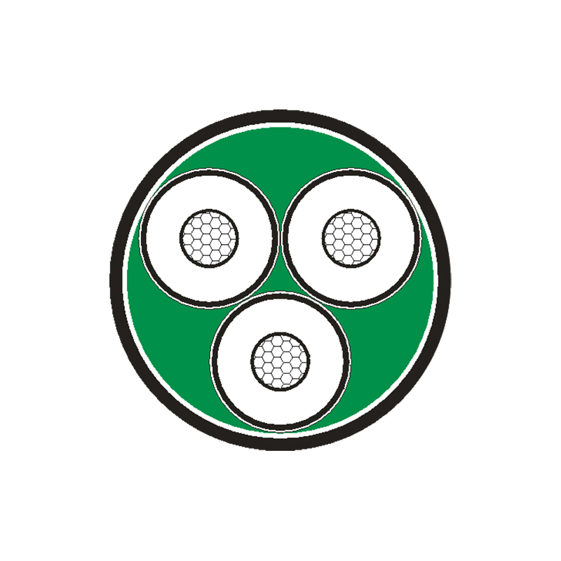 Cable de alimentación aislado XLPE para voltaje nominal 3,6/6 kV -26/35 kV