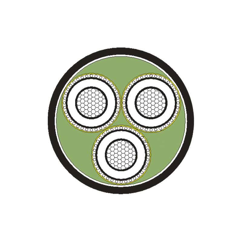 Cable de alimentación aislado XLPE para voltaje nominal 3,6/6 kV -26/35 kV
