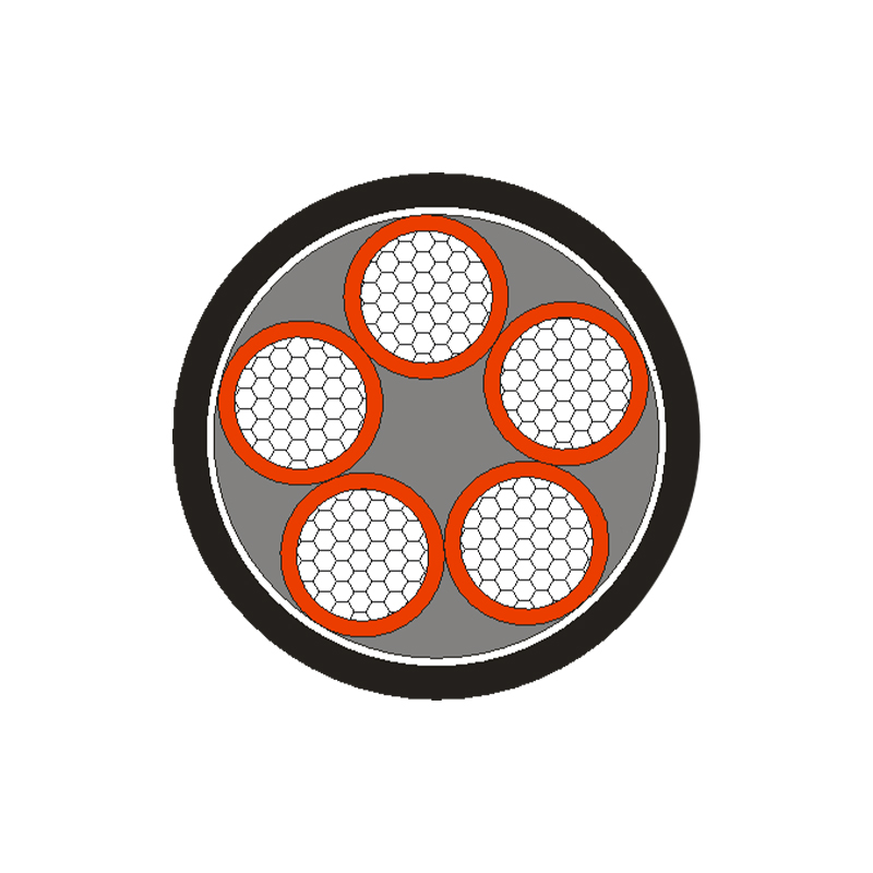 Cable de alimentación aislado XLPE/PVC para voltaje nominal 0,6/1 kV