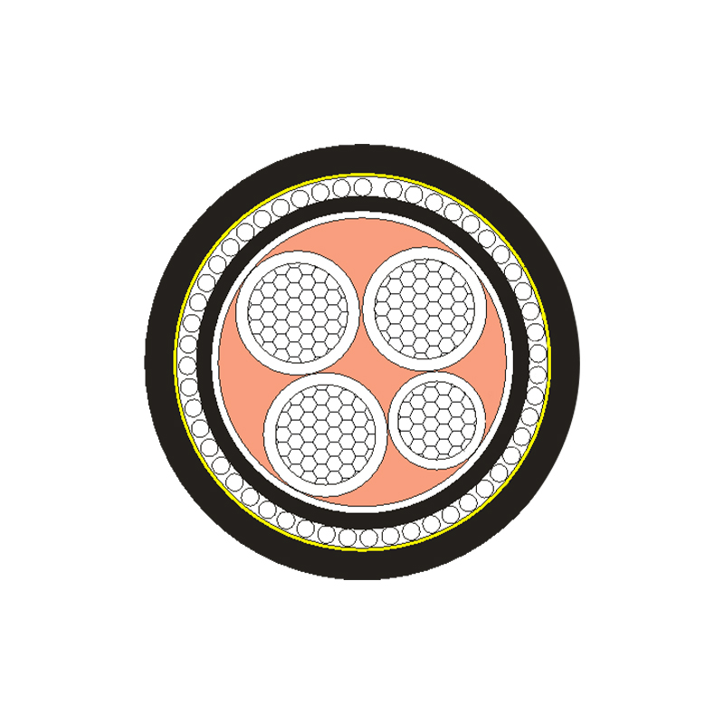 Cable de alimentación aislado XLPE/PVC para voltaje nominal 0,6/1 kV