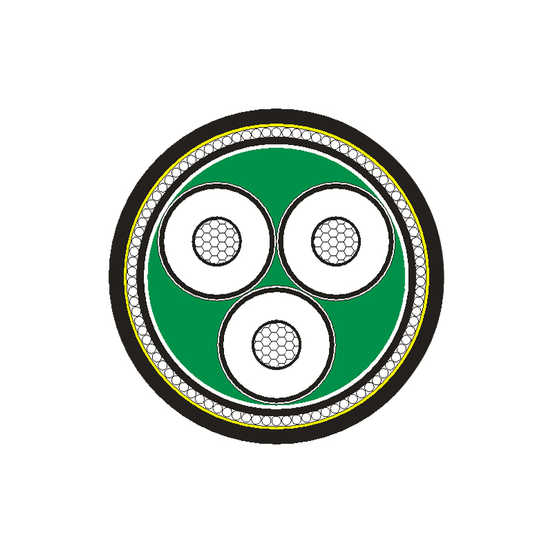Cable de alimentación aislado XLPE para voltaje nominal 3,6/6 kV -26/35 kV