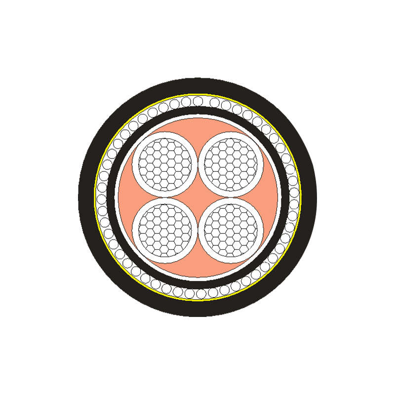 Cable de alimentación aislado XLPE/PVC para voltaje nominal 0,6/1 kV
