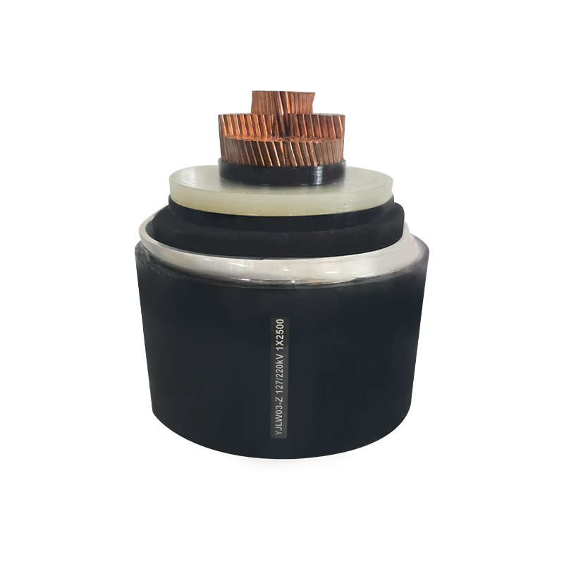 Cable aislante XLPE con funda de aluminio corrugado para voltaje nominal de 290/500 kV